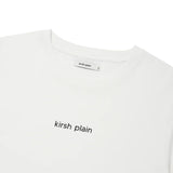 KIRSH プレーンワーディングポイントTシャツ【ホワイト】