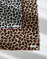 Leopard Tube Top Layered Scarf