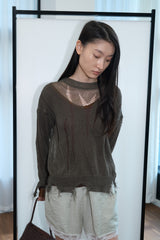 Vintage Grunge Knit (Brown)