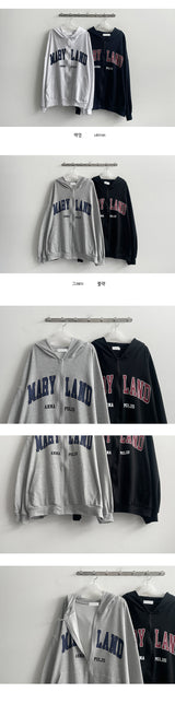Mern Boxy Fit Hooded Zip-Up