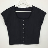 Nina lace pin tuck blouse (2color)