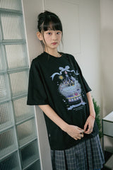 26SS★ DTPリボンクジラ半袖Tシャツ