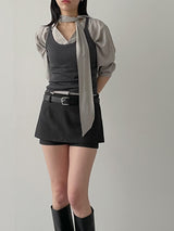 Flute Layered Skirt Pants
