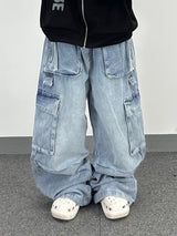 D-Ring Long Denim Pants