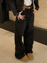 FLOWER DOT DENIM PANTS code 23001