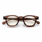 Horn-Trimmed Transparent Glasses Y.LAB 01 C12