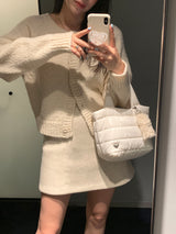 [MADE] ペティモヘアバックルカーディガン