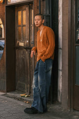RETRO DART DENIM PANTS