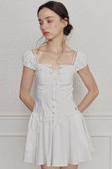 WENDY RIBBON DRESS white