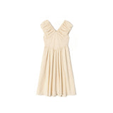 Koh Samui Beige Daisy Babydoll Dress