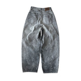 Grey leopard pants