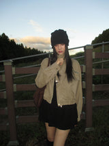 back shirring beanie