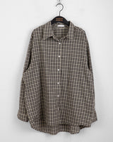 Cadel Vintage Check Geek Chic Overfit Long Sleeve Shirt