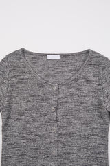 Vanilla slab snap cardigan