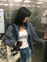 easy check shirt (2color)