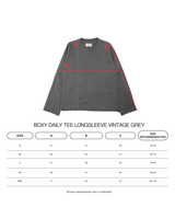 ボクシーデイリーTシャツ ロングスリーブ