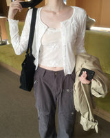 Cotton pocket cargo pants