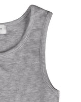 W Chest Logo Crop Short Sleeve GRAY