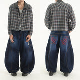 A1 Wide Barrel - Dark Blue - Jeans
