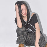 ロザリーノワールTシャツ (BLACK) F25QB111