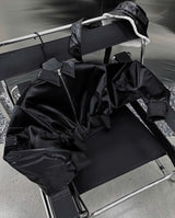 LEATHER WATERSLIDE CROPPED BOMBER