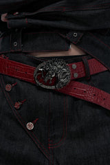 Horse Embossed Studded Belt
