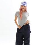 ザットガールバイブTシャツ_メランジグレー