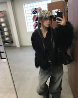 (Unisex) カモフラージュデニムパンツ
