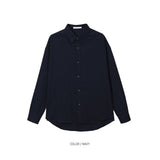 LMN Mar Essential Linen Semi-Over Shirt (12 colors)
