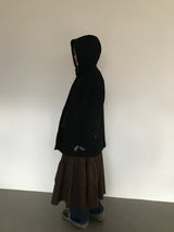 [MD Pick]ファインウールフーデッドハーフコート (2color)