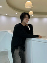 Loose ribbed bony long sleeve 3C