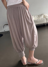 Relaxie Harem Yoga Ribbed Capri Pants 3color