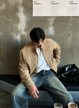 ミーレ YKK スエード バイカー ジャケット