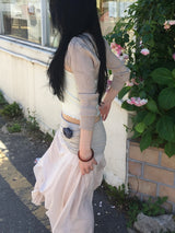 Angel Drape Unbal Long Skirt