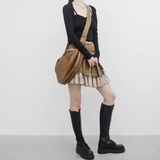 Riemann frill belt skirt