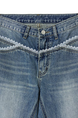 lace bt pants (blue)