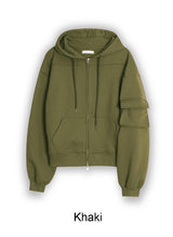 Perus Pocket Crop Hood Zip-Up