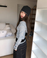 Rhapsody Ribbed Hoodie Knit