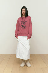 COLLECTION SOFT VELVET WOVEN LONG SKIRT [WHITE]