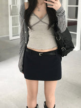 Stripe lace sleeveless (3 colors)