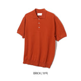 ASCLO Washable Collar Short Sleeve Knit (14color)