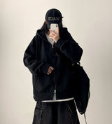 Ronff Embroidery Fleece To Way Hooded Zip-Up