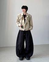 Temperature Stripe Balloon Denim