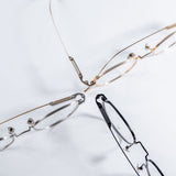 Knouun Round titanium glasses CODE. 102. B Sizzy Gold