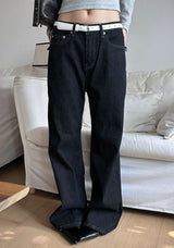 [Unisex] Black golgi flare denim pants