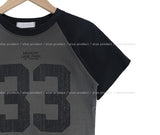 メモリーラグランセミクロップTシャツ