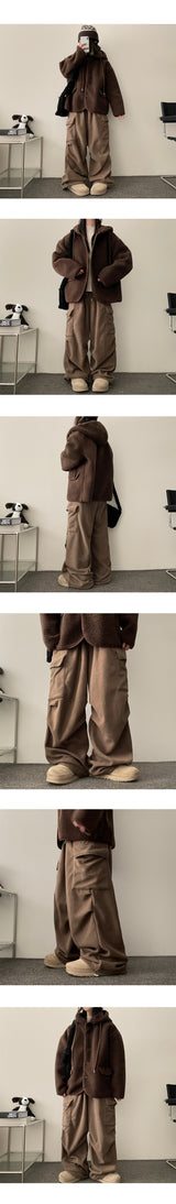 Doven Fleece Cargo String Pants
