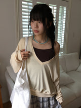 Leme Basic Color Layered Sleeveless