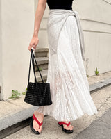 Hintz lace long skirt