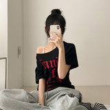 ビオオフショルダーショートスリーブドTシャツ(4 colors)